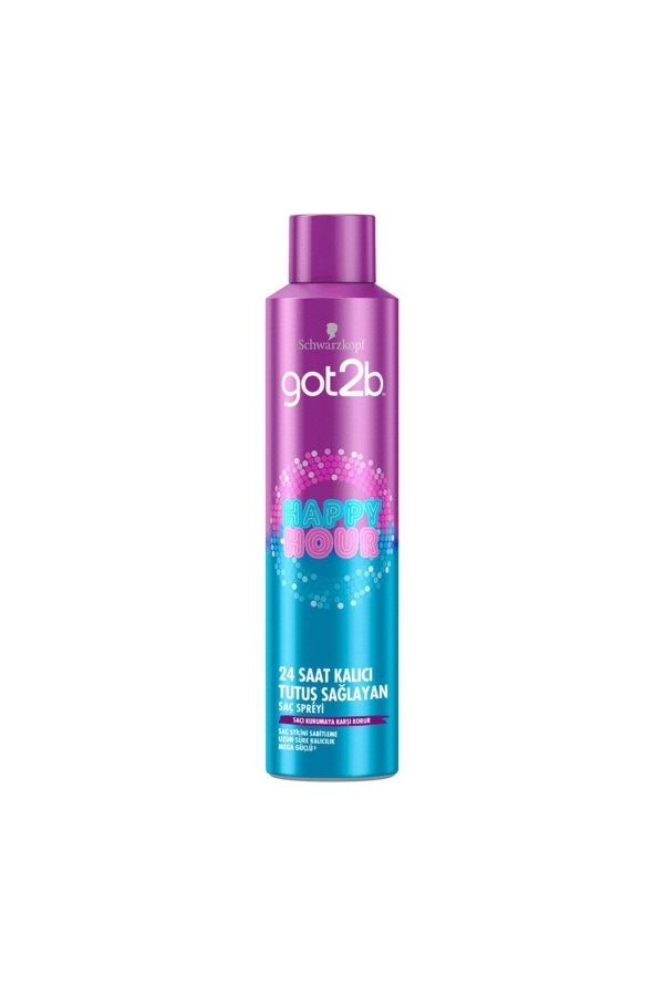 Happy Hour 24 Saat Kalıcı Tutuş Sağlayan Saç Spreyi 300 ml - Görsel 2
