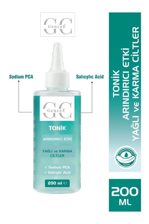 Yağlı Ve Karma Ciltler Için Siyah Nokta, Akne Ve Leke Karşıtı,sebum Dengeleyici Temizleyici Tonik