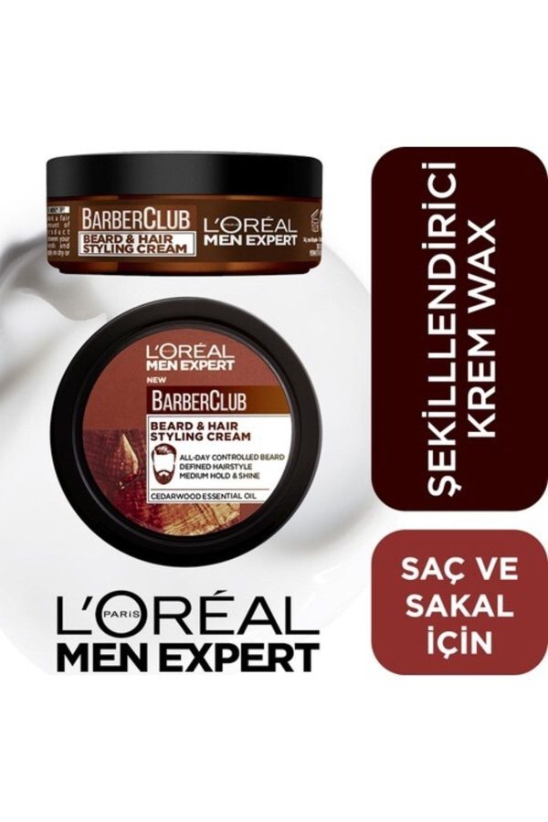 L'oréal Paris Men Expert Barber Club Saç Ve Sakal Şekillendirici Krem Wax 75 Ml - Görsel 3