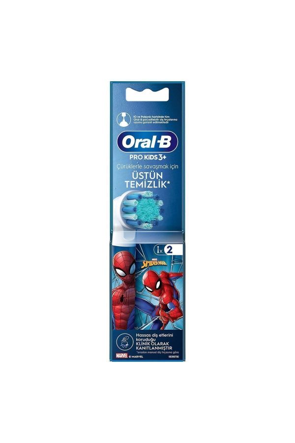 Şarjlı Diş Fırçası Yedek Başlığı Spiderman 2 adet ürün Yeni 990396 - Görsel 2