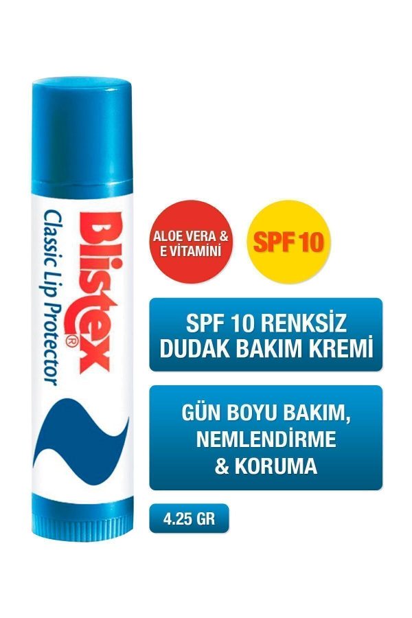 Classic - Spf 10 Nemlendirici Ve Koruyucu Dudak Bakım Kremi