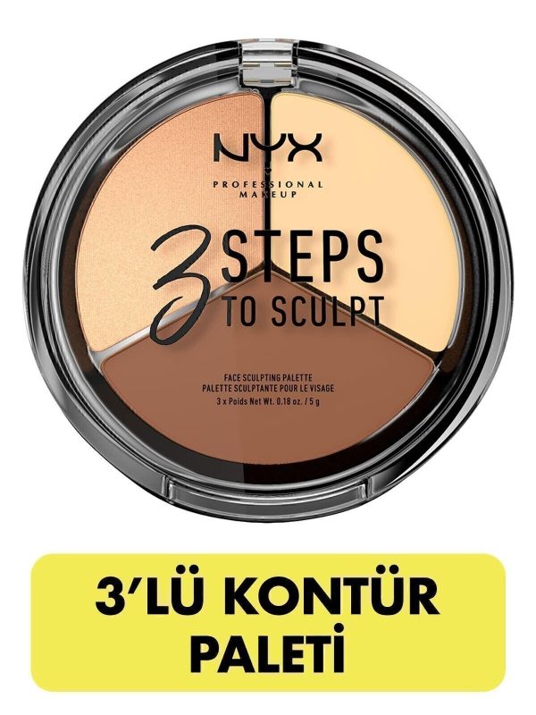 3'lü Kontür Paleti - 3 Steps To Sculpt Light 800897098339