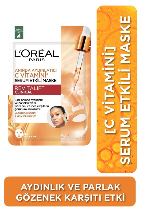 Revitalift Clinical Anında Aydınlatıcı C Vitamini Serum Etkili Maske