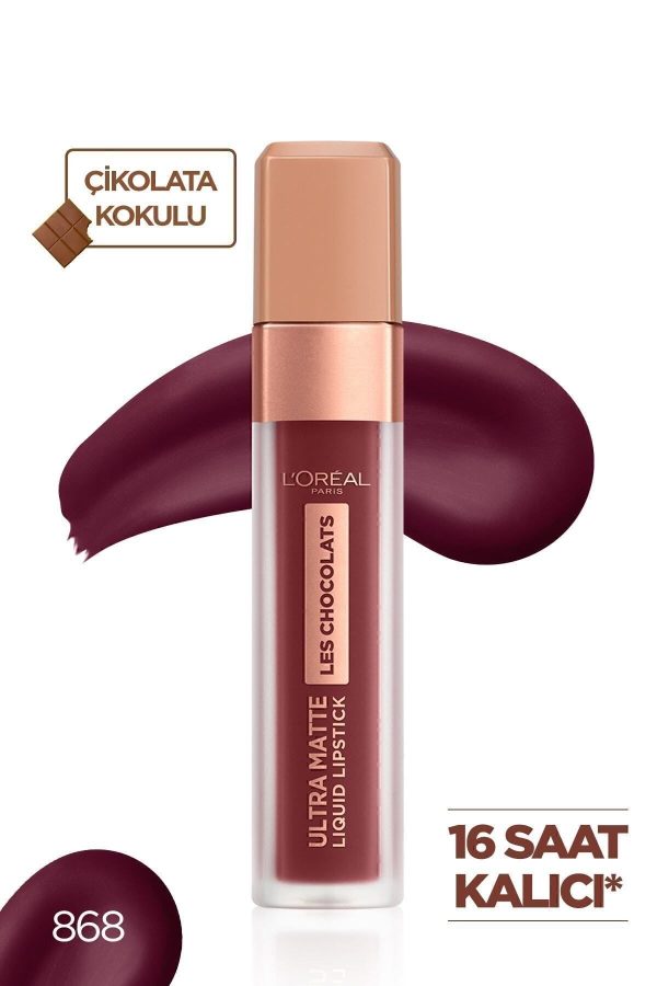 Likit Mat Ruj - Les Chocolats Ultra Matte Liquid Lipstick 868 Cacao Rush 3600523643806