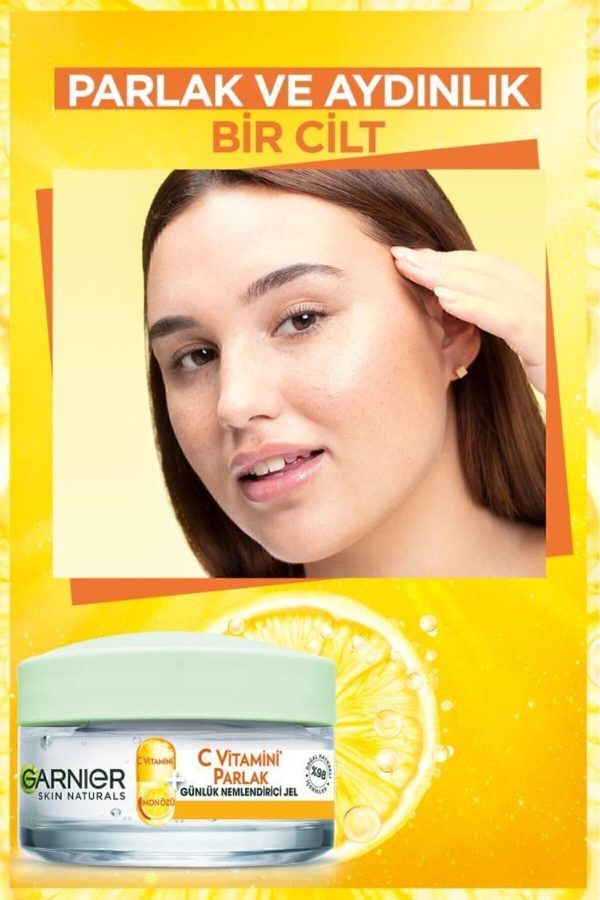 C Vitamini Parlak Günlük Aydınlatıcı Nemlendirici Jel (C Vitamini + Limon) - Görsel 3