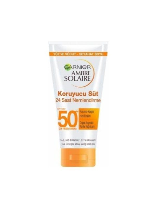 Ambre Solaire Koruyucu Süt Spf 50+ Yüz Ve Vücut Seyahat Boyu 50 ml
