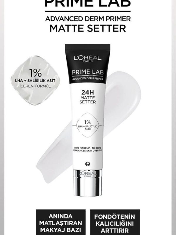 L'oréal Paris Prime Lab Matte Setter Matlaştırıcı Makyaj Bazı