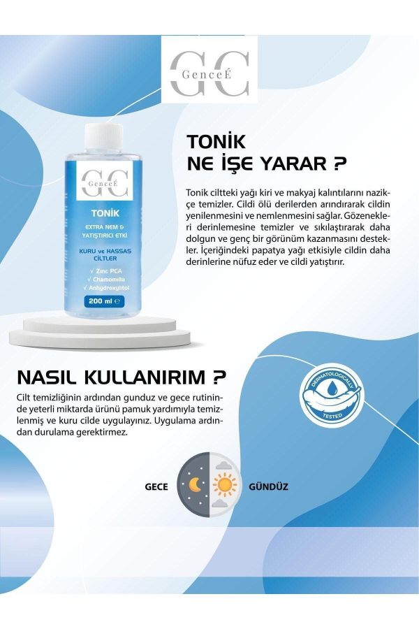 Kuru Ve Hassas Ciltler Için Extra Nem Ve Yatıştırıcı Etkili Yüz Toniği - Görsel 4