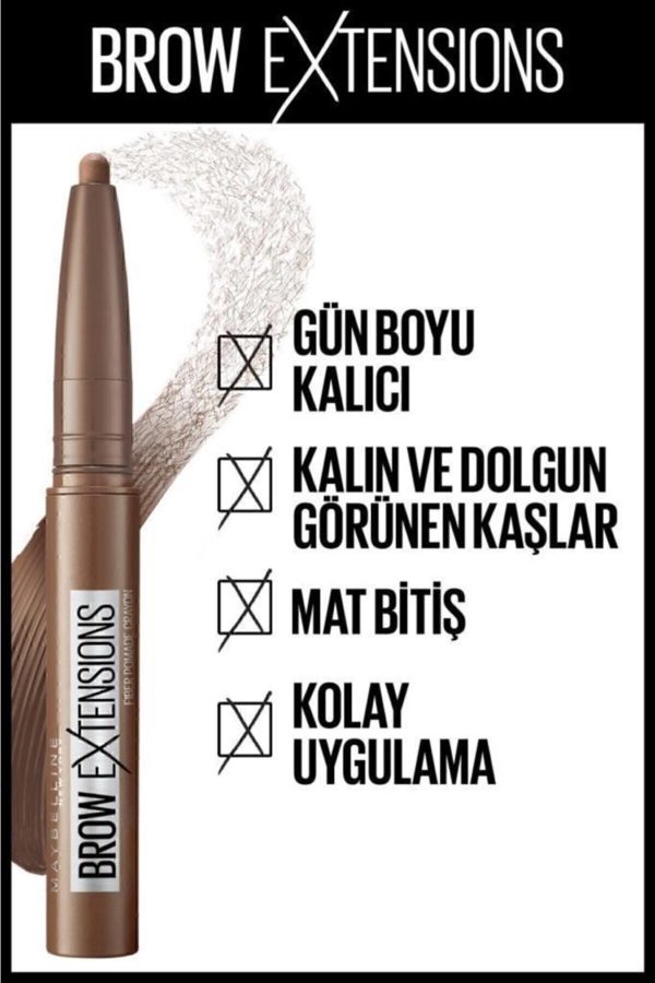 Brow Extensions Kaş Kalemi - 06 Deep Brown (koyu Ton) - Görsel 4