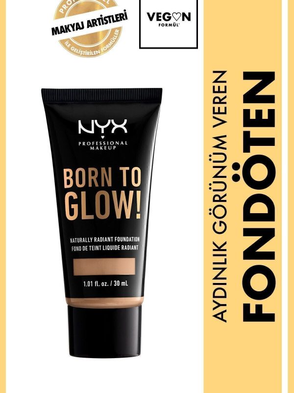 Fondöten - Born To Glow! Naturally Radiant Foundation 9 Medium Olive 800897190408