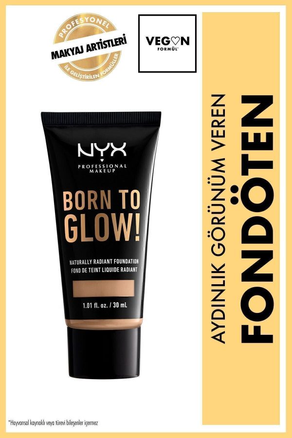 Fondöten - Born To Glow! Naturally Radiant Foundation 9 Medium Olive 800897190408