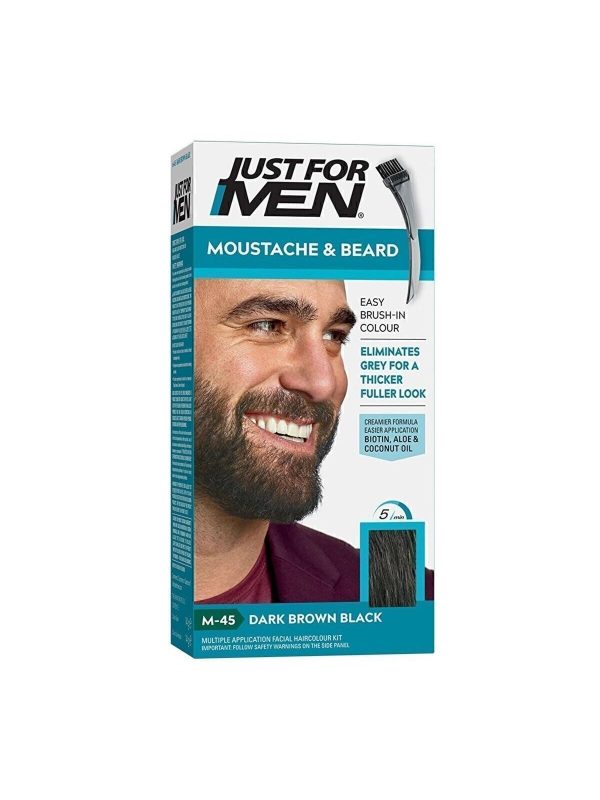 M-45 Dark Brown Black Anti Alerjik Sakal - Bıyık Boyası Amonyak Içermez