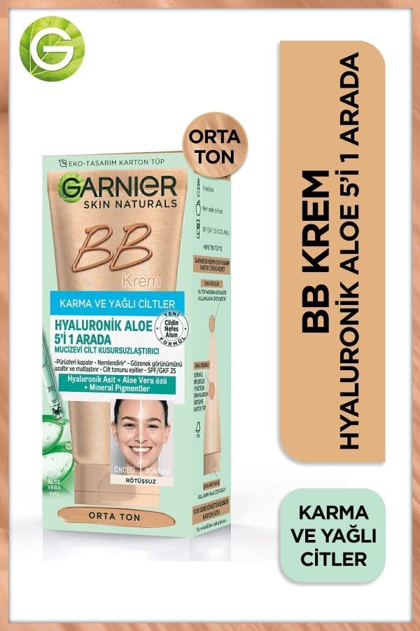 Karma ve Yağlı Ciltler için BB Krem Orta Ton SPF 20 50 ml