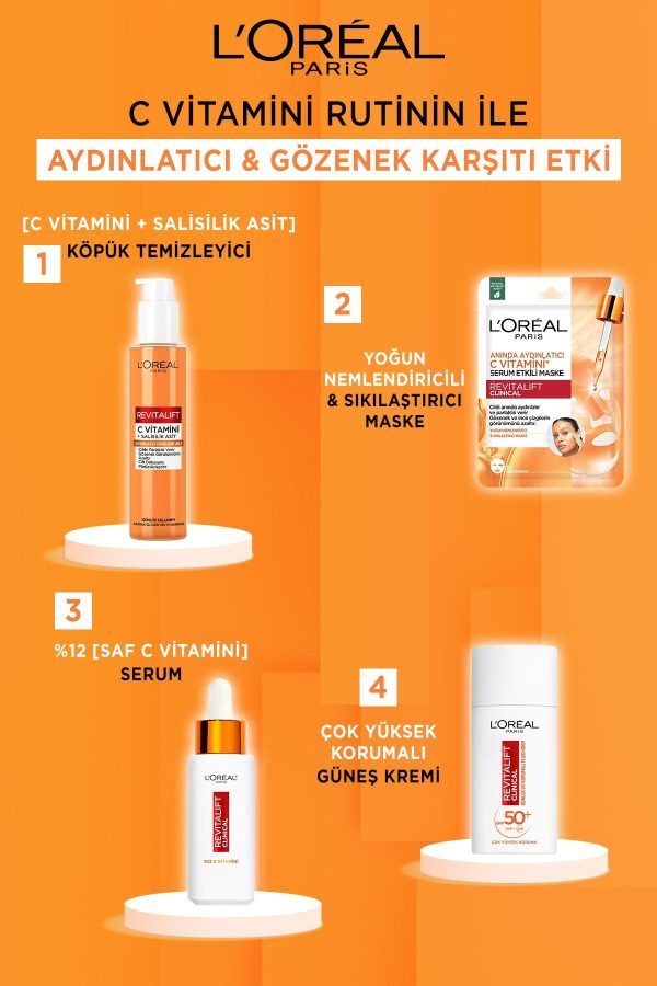 Revitalift Clinical [c Vitamini Salisilik Asit] Gözenek Karşıtı, Aydınlatıcı Temizleme Jeli - Görsel 5