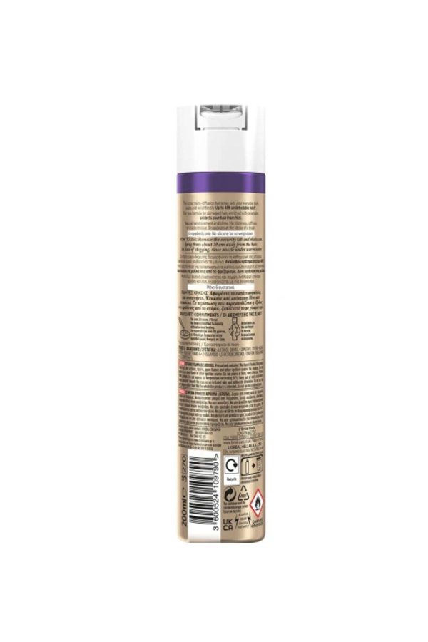 Elnett Mikro Difüzyon Saç Spreyi Hasarlı Saçlar için Güçlü Tutuş, 200ml - Görsel 2