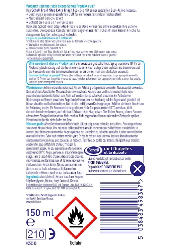 Koku Önleyici Ayak Spreyi 150 ml - Görsel 4