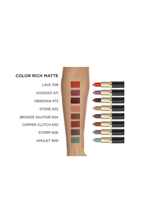 L'oréal Paris Color Riche Matte Addiction Ruj 908 Storm - Gri/lila - Görsel 3