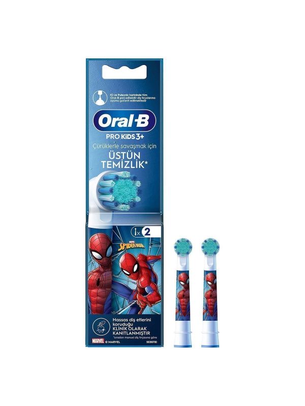 Şarjlı Diş Fırçası Yedek Başlığı Spiderman 2 adet ürün Yeni 990396