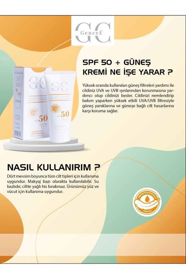 Yüksek Koruma Spf 50 Leke Karşıtı Güneş Kremi 50 ml - Görsel 3