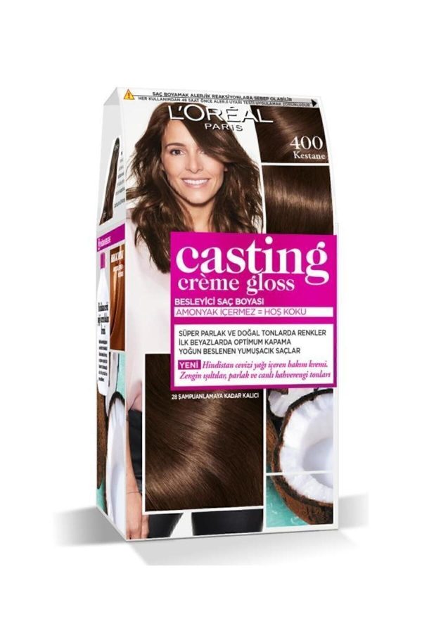 Casting Creme Gloss Saç Boyası 400 Kestane - Görsel 2