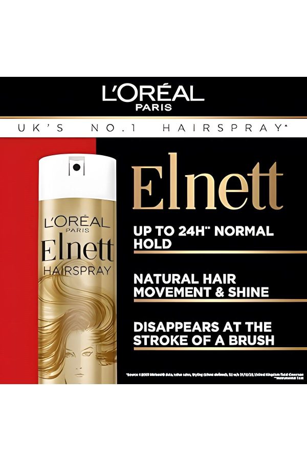 Elnett Düz Saçlar için Hacim Veren Güçlü Tutuş Saç Spreyi 400 ml - Görsel 3