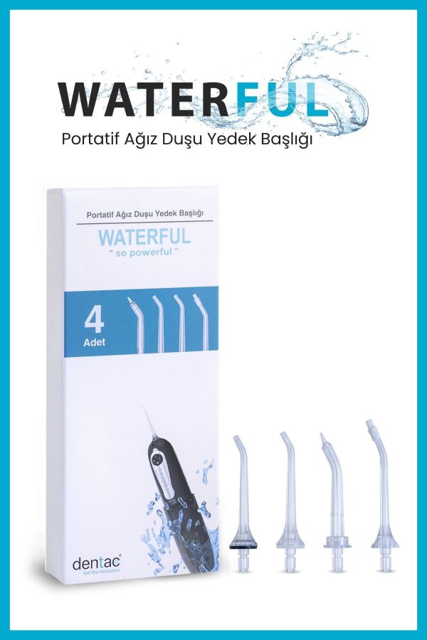 Waterfull Portatif Ağız Temizleme Duşu 4 Adet Yedek Uç