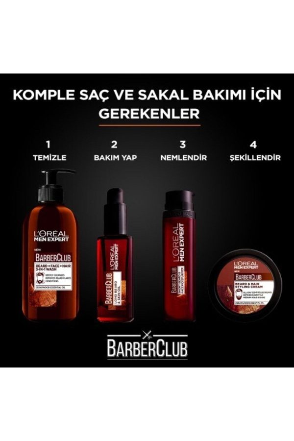 L'oréal Paris Men Expert Barber Club Saç Ve Sakal Şekillendirici Krem Wax 75 Ml - Görsel 2