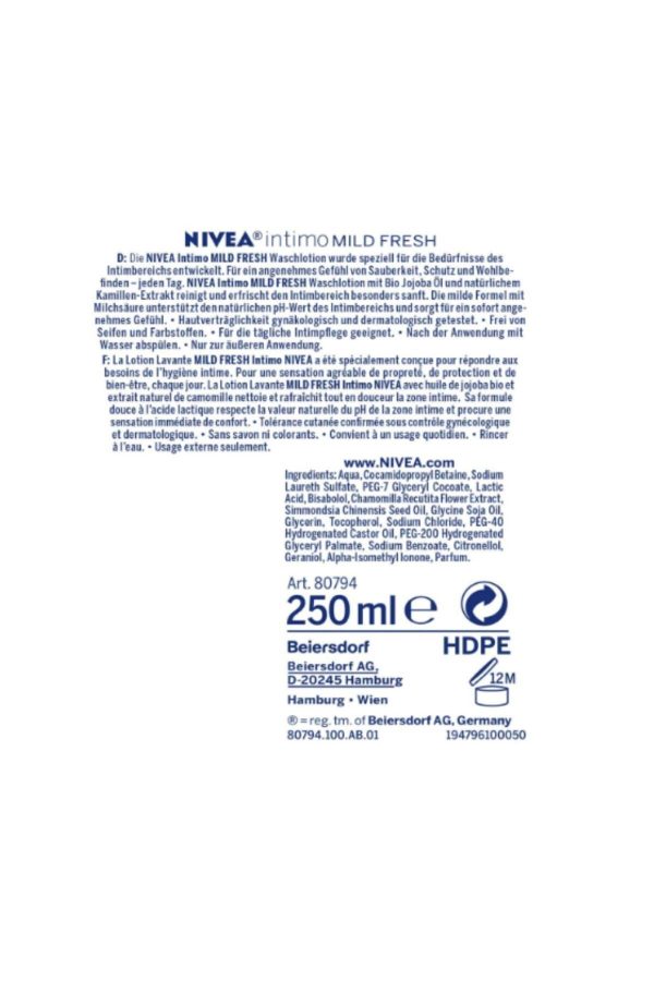 Intimo yıkama losyonu Mild Fresh (250 ml) - Görsel 3