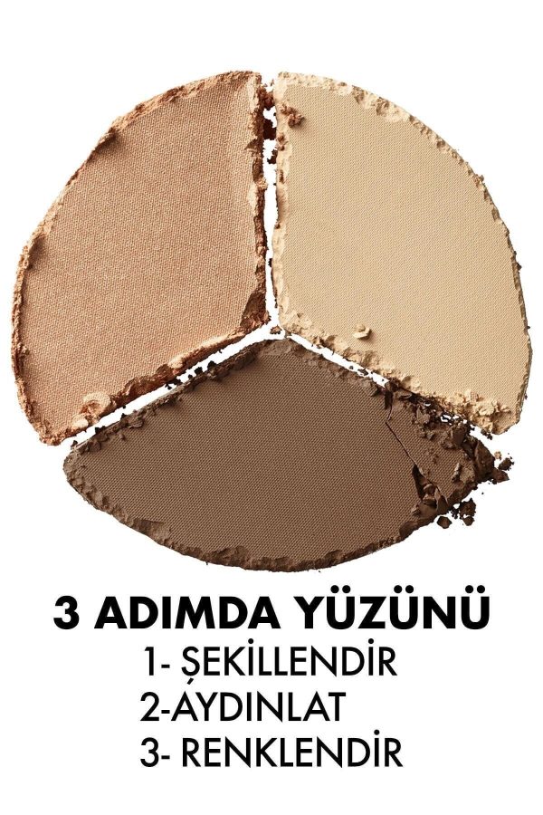 3'lü Kontür Paleti - 3 Steps To Sculpt Light 800897098339 - Görsel 2