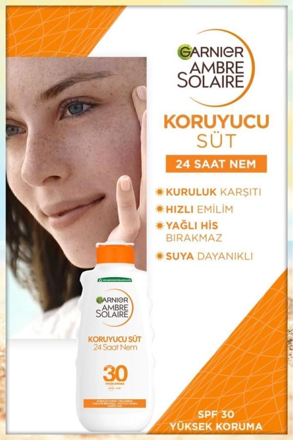 Ambre Solaire Güneş Koruyucu Süt Spf30 200ml - Görsel 2