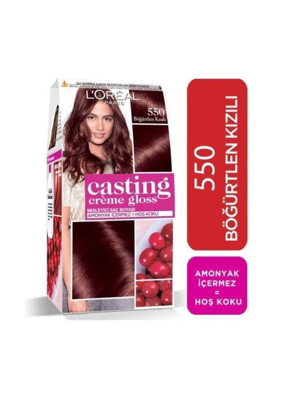 Saç Boyası - Casting Creme Gloss 550 Böğürtlen Kızılı 3600523291489