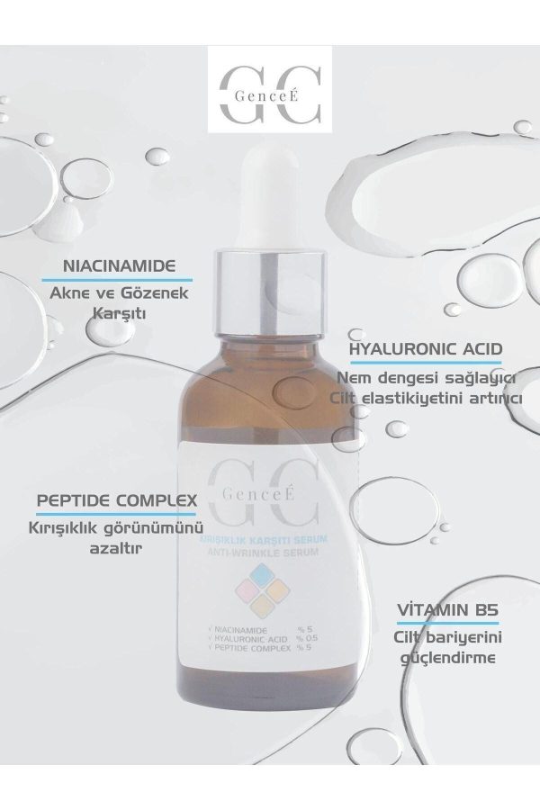 Dolgunlaştırıcı Ve Kırışıklık Karşıtı Hyalüronik Asit Serum (%5 PEPTİDE VE NİACİNAMİDE) 30 ml - Görsel 3