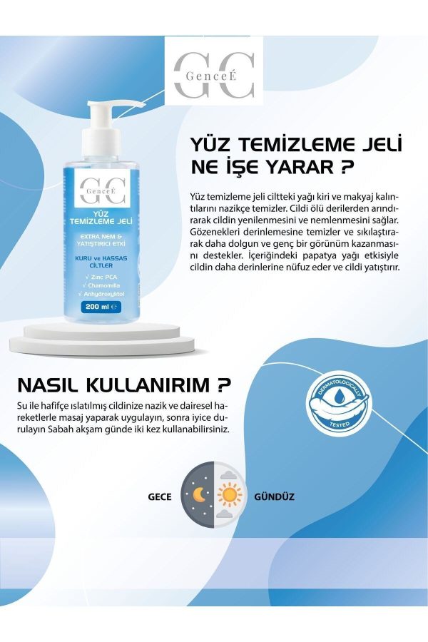 Kuru Ve Hassas Ciltler Için Extra Nem Ve Yatıştırıcı Etkili Yüz Yıkama Jeli - Görsel 4