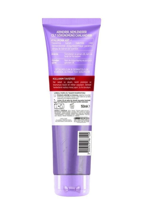 L'oréal Paris Revitalift Filler Dolgunlaştırıcı Temizleme Jeli 150ml - Hyaluronik Asit - Görsel 2