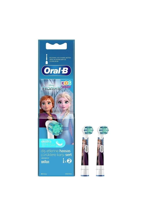 Marka: Çocuklar Için Diş Fırçası Yedek Başlığı Frozen 2 Adet Kategori: Manuel Diş Fırças - Görsel 2