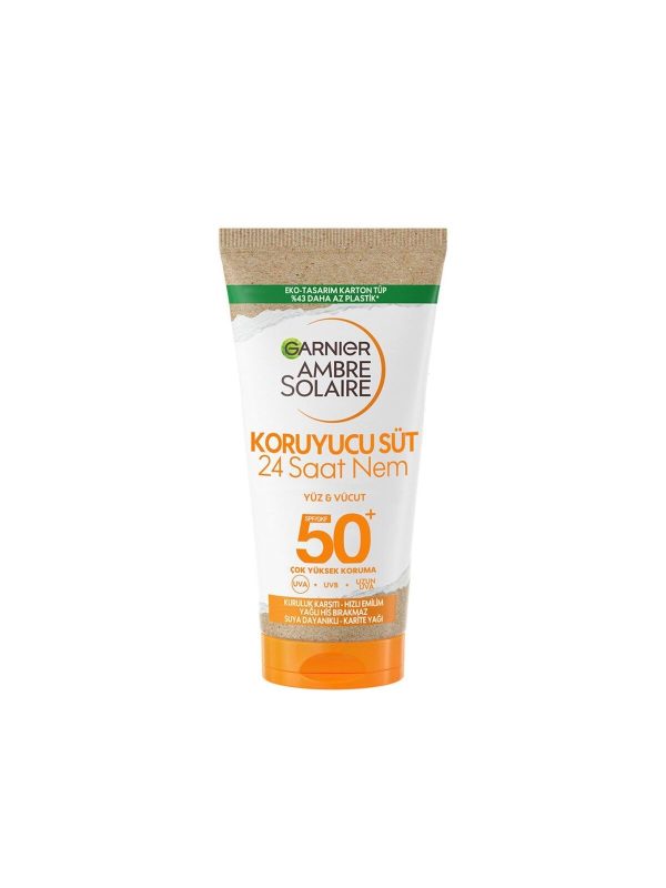 Ambre Solaire Koruyucu Süt Yüz&Vücut 24 Saat Nem SPF50 + 50 ml (Seyahat Boyu)
