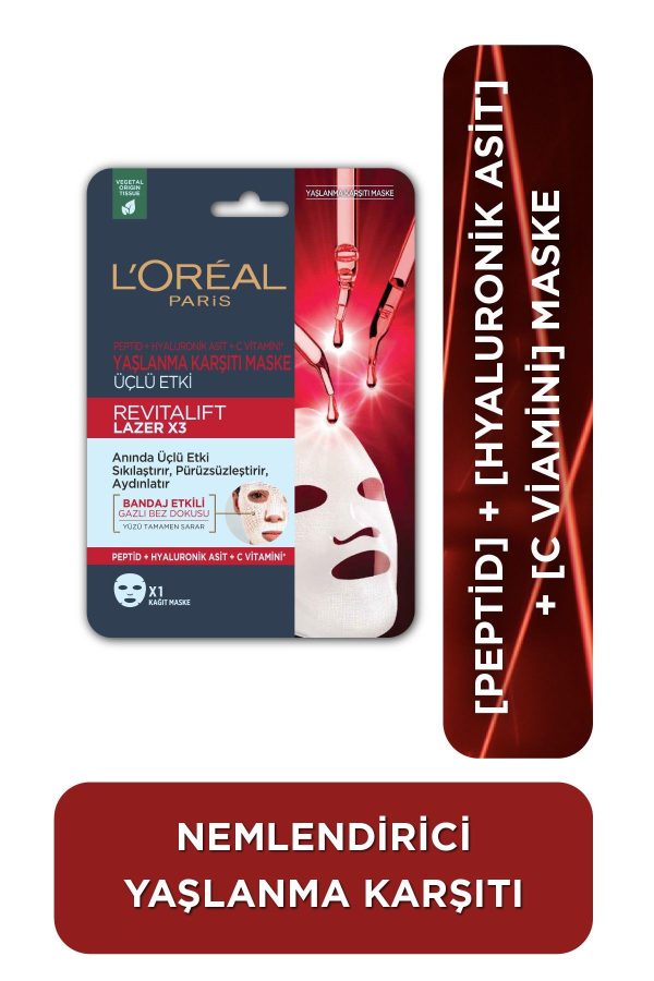 Revitalift Lazer X3 Yaşlanma Karşıtı Maske