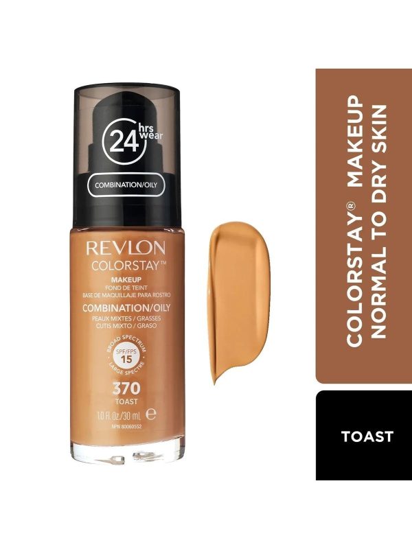 Colorstay Su Bazlı Fondöten Normal ve Kuru Ciltler İçin SPF 20 - 370 Toast