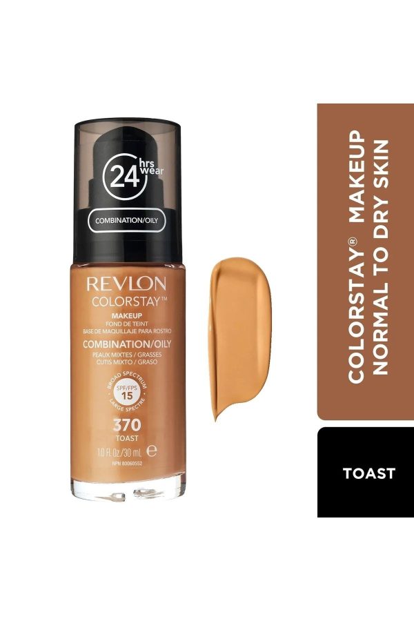 Colorstay Su Bazlı Fondöten Normal ve Kuru Ciltler İçin SPF 20 - 370 Toast