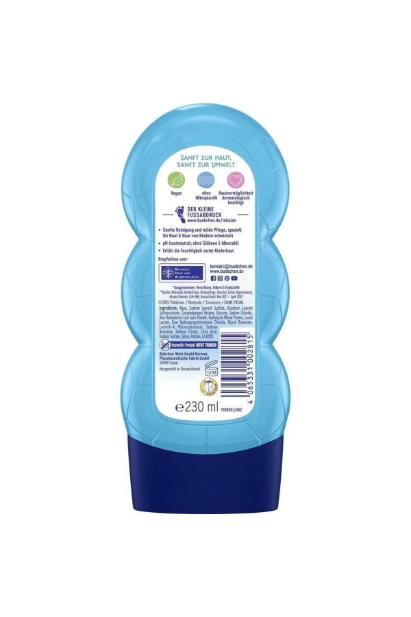 Pokemon Schiggy Kinder Shampoo & Duschgel 2in1, 230 Ml - Görsel 3