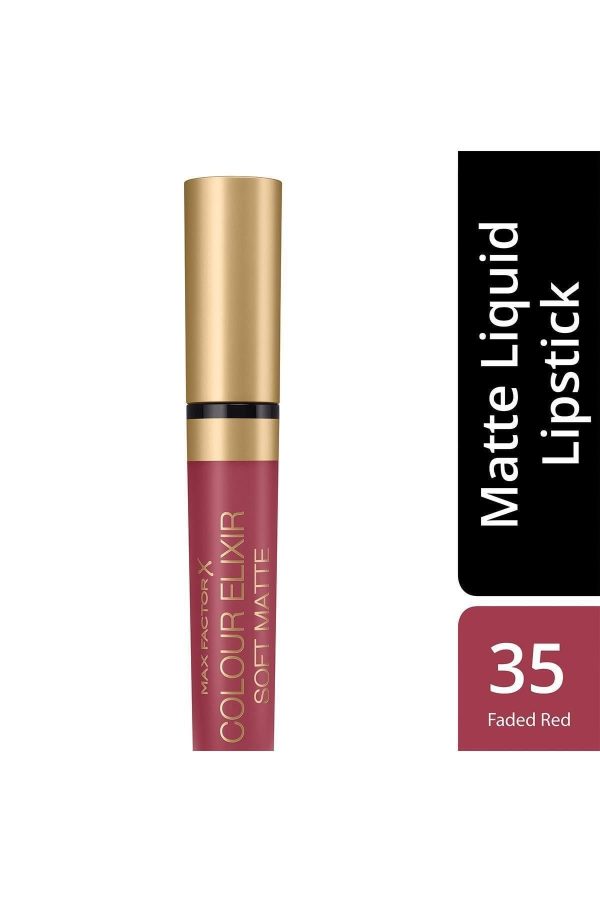 Likit Mat Ruj - Color Elixir Matte Liquid Lipstick 035 Faded Red - Görsel 2
