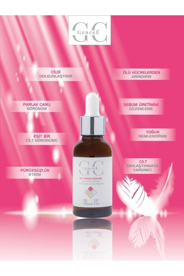 Canlandırıcı & Cilt Tonu Eşitleyici Kırmızı Peeling Aha Bha Serum 30ml - Görsel 2