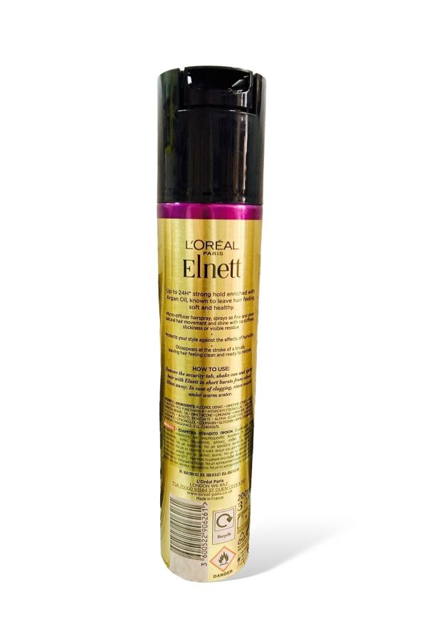 Elnett Değerli Argan Yağı Zarar Görmüş Saçlar İçin Güçlü Tutuş Saç Spreyi 200 ml - Görsel 2