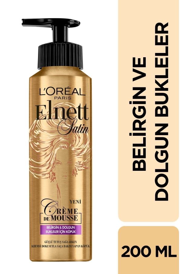 Elnett Belirgin ve Dolgun Bukleler için Köpük