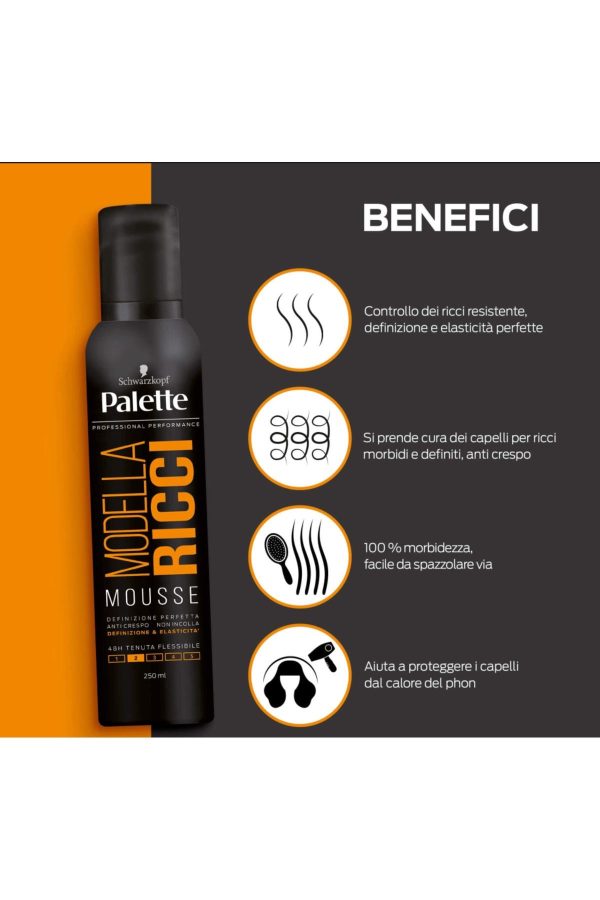 Modella Rıccı Mousse Kıvırcık Saçlar Için Saç Köpüğü 250ml - Görsel 4