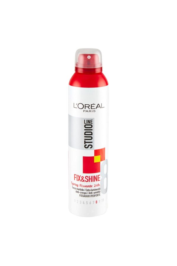 Studio Line Fix & Shine 24 Saat Sabitleyici Sprey-güçlü Tutuş 8 No 250 ml