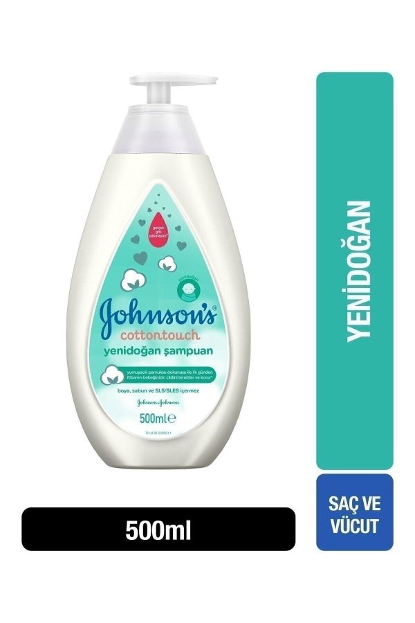Cotton Touch Yenidoğan Saç & Vücut Şampuanı 500 ml - Görsel 2