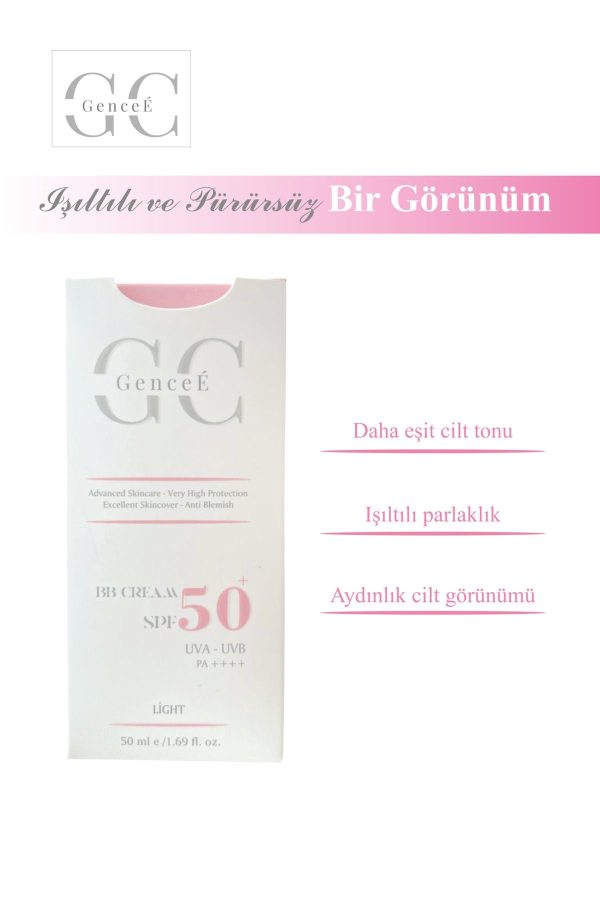 SPF 50 + PA++++ BB CREAM LİGHT CİLT TONU EŞİTLEYİCİ IŞILTILI YOĞUN KAPATICI - Görsel 2