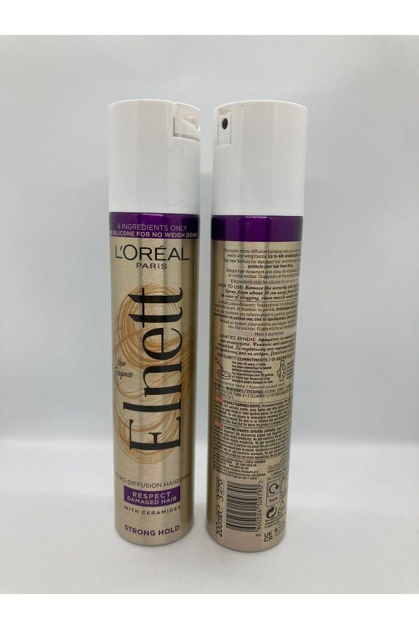 Elnett Mikro Difüzyon Saç Spreyi Hasarlı Saçlar için Güçlü Tutuş, 200ml - Görsel 4