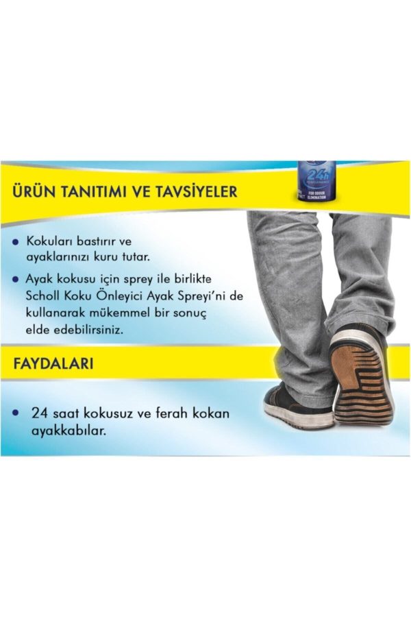 Koku Önleyici Ayakkabı Spreyi 150 ml - 24 Saat Etkili - Görsel 4